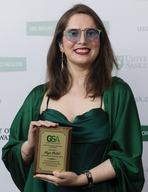 aliya khalid gsa awards winner